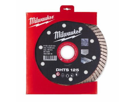 MILWAUKEE TARCZA DIAMENTOWA DHTS TURBO  125 x 22,2mm