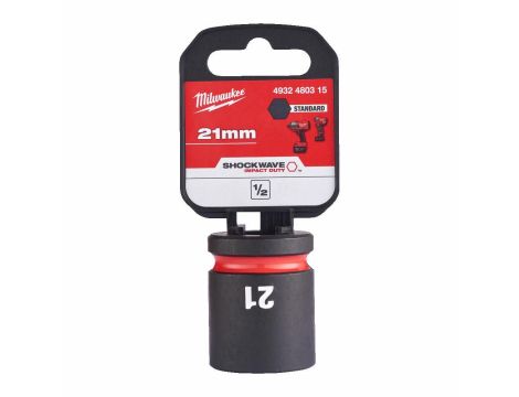 MILWAUKEE NASADKA UDAROWA HEX 1/2"  21mm SHOCKWAVE