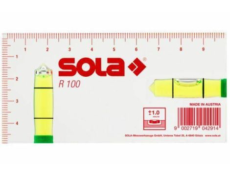 SOLA POZIOMNICA R 100 GREEN AKRYLOWA