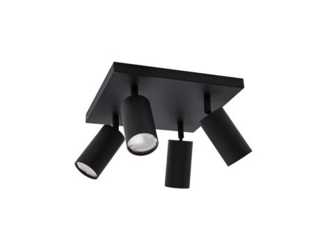 Lampa sufitowa listwa plafon naynkowy regulowane tuby MANAM 4D black 4xGU10 03766 STRUHM
