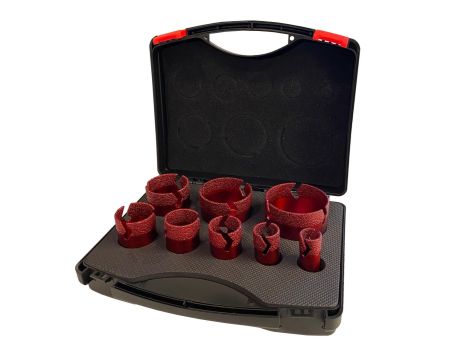 BAIER ZESTAW OTWORNIC DO GRESU W KUFRZE