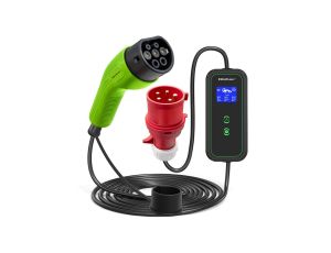 Qoltec Mobilna ładowarka do samochodu elektrycznego EV z regulacją 2w1 Typ2 7kW 230V LCD Przenośna Wallbox 5m