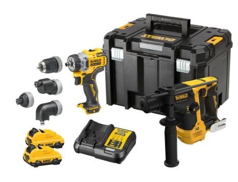 DEWALT ZESTAW COMBO 12V DCK2101L2T (DCH072 DCD703) 2x3,0Ah TSTAK