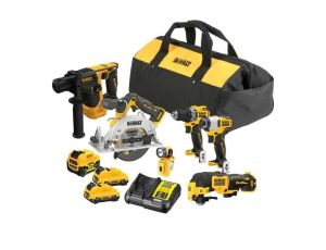 DEWALT ZESTAW COMBO 12V DCK611P1D2 (DCH072+DCS512+DCD701+DCF801+DCS353+DCL510) 1x5,0 2x2,0Ah TORBA