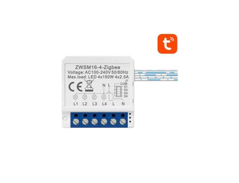 Inteligentny przełącznik dopuszkowy ZigBee Avatto ZWSM16-W4 TUYA