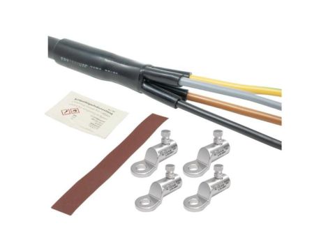 Mufa kablowa termokurczliwa z końcówkami kablowymi ze śrubą zrywalną MSLS120 Al/Cu 4x70-120mm 1kV 2xśruba Al MSLS1202A12