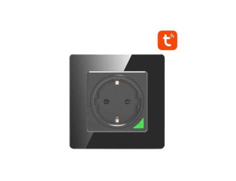 Inteligentne gniazdo ścienne WiFi Avatto N-WOT10-EU-B TUYA (czarne)