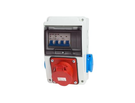 Rozdzielnica budowlana 5M 16A/5P 2x230V + zabepzieczenia IP44 RSK012C011