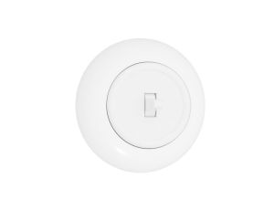 Włącznik światła podtynkowy pojedyńczy schodowy z ramką 10AX 250V IP20 biały połysk LOFTICA