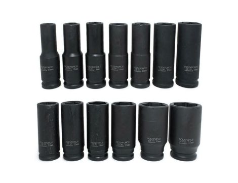 ROCKFORCE NASADKI UDAROWE DŁUGIE 13szt.1/2" 10-32mm /WIESZAK - 2