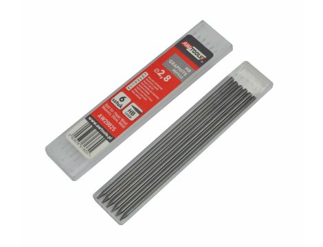 AW WKŁADY WYMIENNE GRAFITOWE CZARNE HB DO OŁÓWKA AUTOMATYCZNEGO kpl. 6szt.