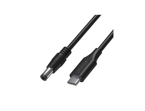 UNITEK Kabel zasilający USB-C - DC Jack 5,5x2,5mm 65W PD do laptopów TOSHIBA ASUS 1,8m