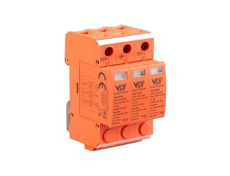 Ogranicznik przepięć SPD DC 1200V Typ T2 3P 20kA/40kA fotowoltaiczny VCX