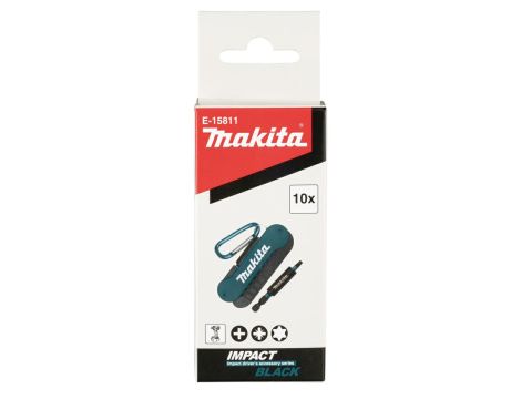 MAKITA ZESTAW  KOŃCÓWEK WKRĘTAKOWYCH IMPACT BLACK 25mm /10szt.