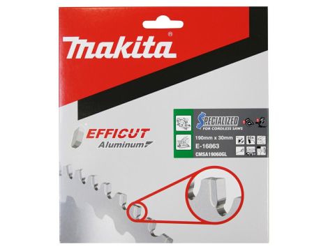 MAKITA PIŁA TARCZOWA  190x30x60z EFFICUT DO ALUMINIUM - 2