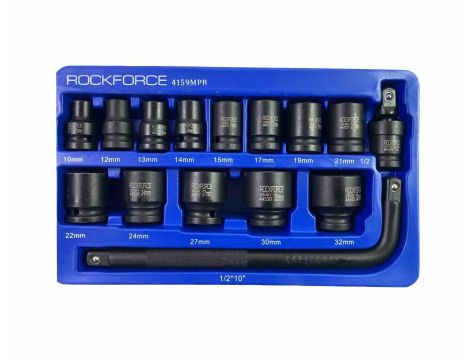 ROCKFORCE NASADKI UDAROWE KRÓTKIE 15szt.1/2" 10-32mm /WKŁADKA DO WÓZKA - 2