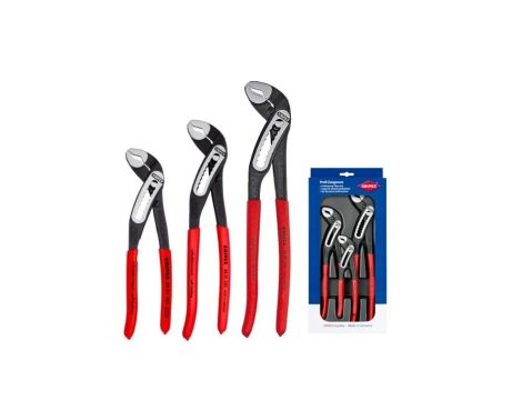 Zestaw szczypiec do rur Alligator 180-300mm 3szt w etui KNIPEX 00 20 09 V03