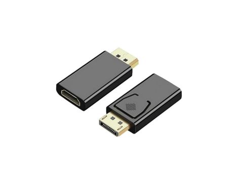 Adapter DisplayPort - HDMI FHD@60 (wtyk / gniazdo) czarny