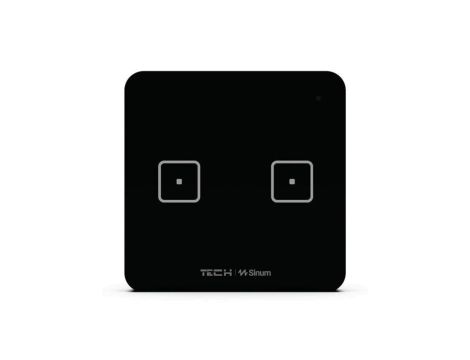 SINUM WS-02 Włącznik dwupolowy kolor czarny