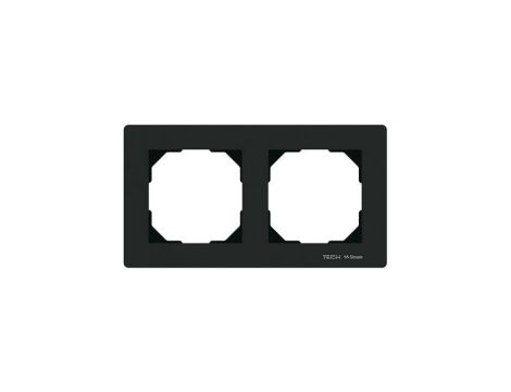 SINUM FG-02 Ramka szklana podwójna kolor czarny