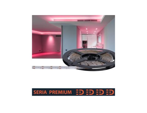 Taśma Premium 12V COB 480led różowa (5)