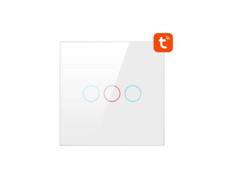 Dotykowy Włącznik Światła WiFi Avatto TS02-EU-W3 Potrójny TUYA (biały)