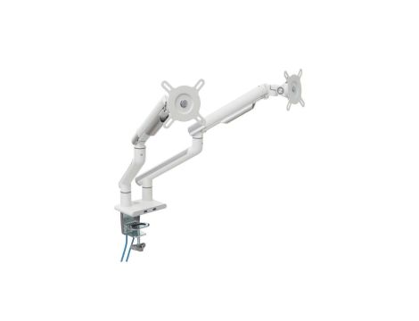 UCHWYT BIURKOWY GAZOWY DO 2 MONITORÓW LED/LCD 17-32 L-20GD ART 2-9kg 2xUSB 3.0 PREMIUM ALU