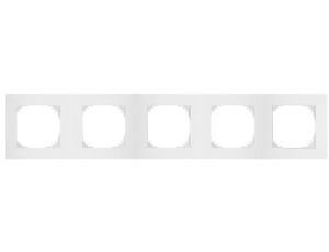SANTRA ramka pięciokrotna IP20 biały 4175-00