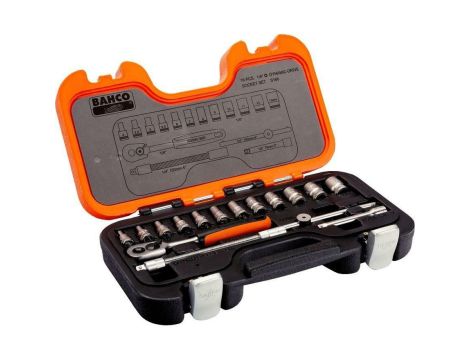 BAHCO ZESTAW KLUCZY  16el   1/4"