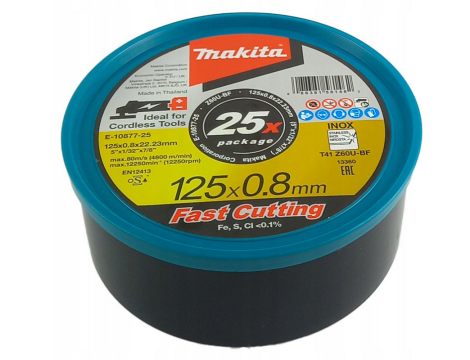 MAKITA TARCZA DO CIĘCIA METALU 125mm x 0,8mm x 22,23mm /25szt.