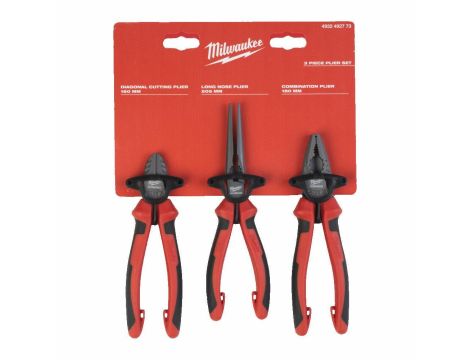 MILWAUKEE SZCZYPCE ZESTAW 3szt. (UNIWERSALNE 180mm, BOCZNE 160mm, DŁUGIE 205mm) - 2
