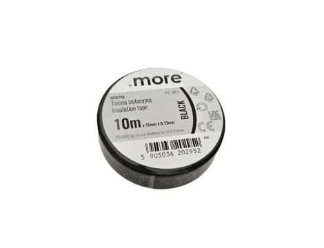 Taśma izolacyjna 15mm x 0,13mm CZARNA 10m 1szt