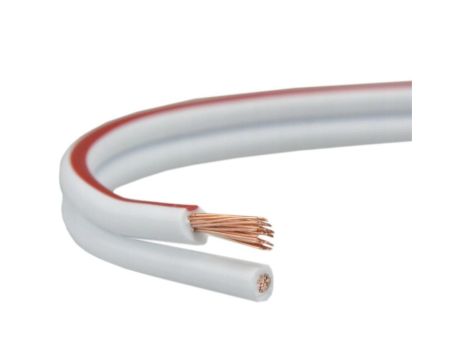 Przewód głośnikowy SMYp 2x1 biały CU miedź Elektrokabel 100m