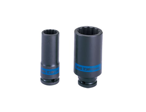 KING TONY NASADKA DŁUGA UDAROWA CIENKOŚCIENNA 1/2" 17mm x 80mm, 12-KĄTNA