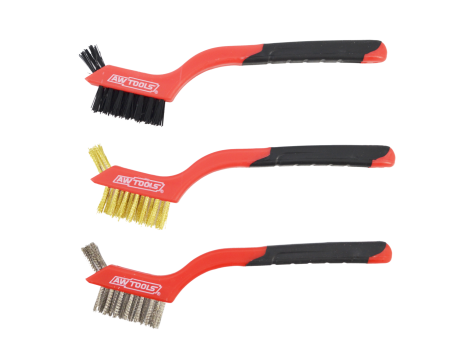 AWTOOLS SZCZOTKI DRUCIANE MINI KOMPLET 3szt.