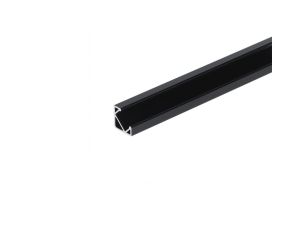 Profil led Corner 2m czarny z osłoną czarną BL