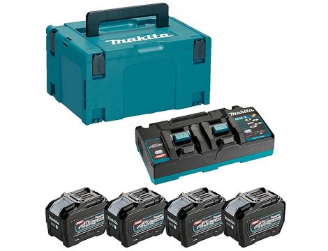 MAKITA ZESTAW ZASILAJĄCY 40V XGT (BL4080Fx4+DC40RB) (UN3480)