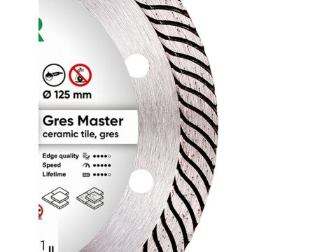 DISTAR TARCZA DIAMENTOWA GRES MASTER 125 x 1,4 x 10 x 22,23mm - 2