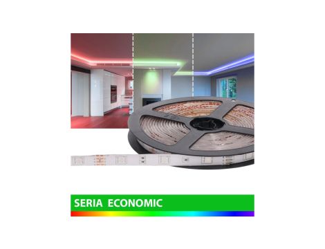 Taśma Economic IP63 12V 30led RGB SMD5050 (100m)