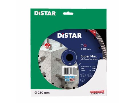 DISTAR TARCZA DIAMENTOWA SUPER MAX 232 x 2,6 x 22,23mm TURBO - 4