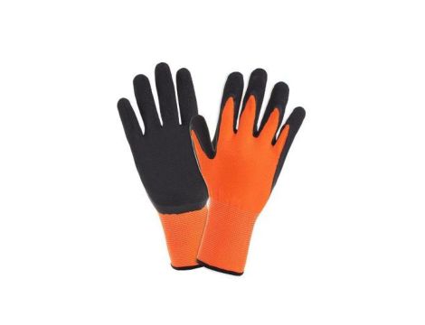 Rękawice Robocze Spieniony Lateks FOAM Sandy wykonane z poliestru, powlekane spienionym lateksem. Rozmiar 8 - M