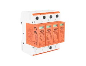 Ogranicznik przepięć AC 5kA 4P T1+T2 B+C Ochronnik VCX