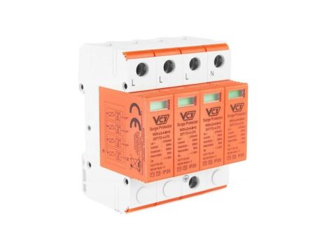 Ogranicznik przepięć AC 5kA 4P T1+T2 B+C Ochronnik VCX