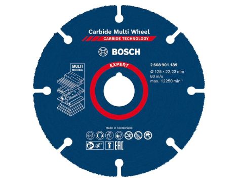 BOSCH TARCZA UNIWERSALNA 125mm DREWNO,PLASTIK,GIPS EXPERT CMW 2608901189 - 2