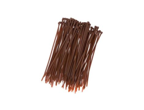 Opaska kablowa 100x2,5mm brązowa 38264 /25szt./