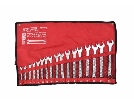 AW KLUCZ PŁASKO-OCZKOWY KPL.17szt./6mm-22mm