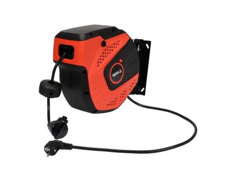 Przedłużacz na zwijaku automatycznym 10m H05VV-F 3x1,5mm2 YT-81220