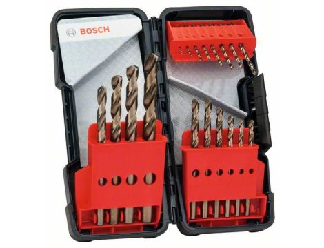 BOSCH ZESTAW WIERTEŁ DO METALU HSS-CO  18szt. TOUGHBOX 2607017047
