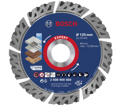 BOSCH TARCZA DIAM.SEGMENT 125x22.23x2.2mm EXPERT MULTI MATERIAL 2608900660