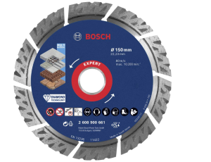BOSCH TARCZA DIAM.SEGMENT 150x22.23x2.4mm EXPERT MULTI MATERIAL 2608900661
